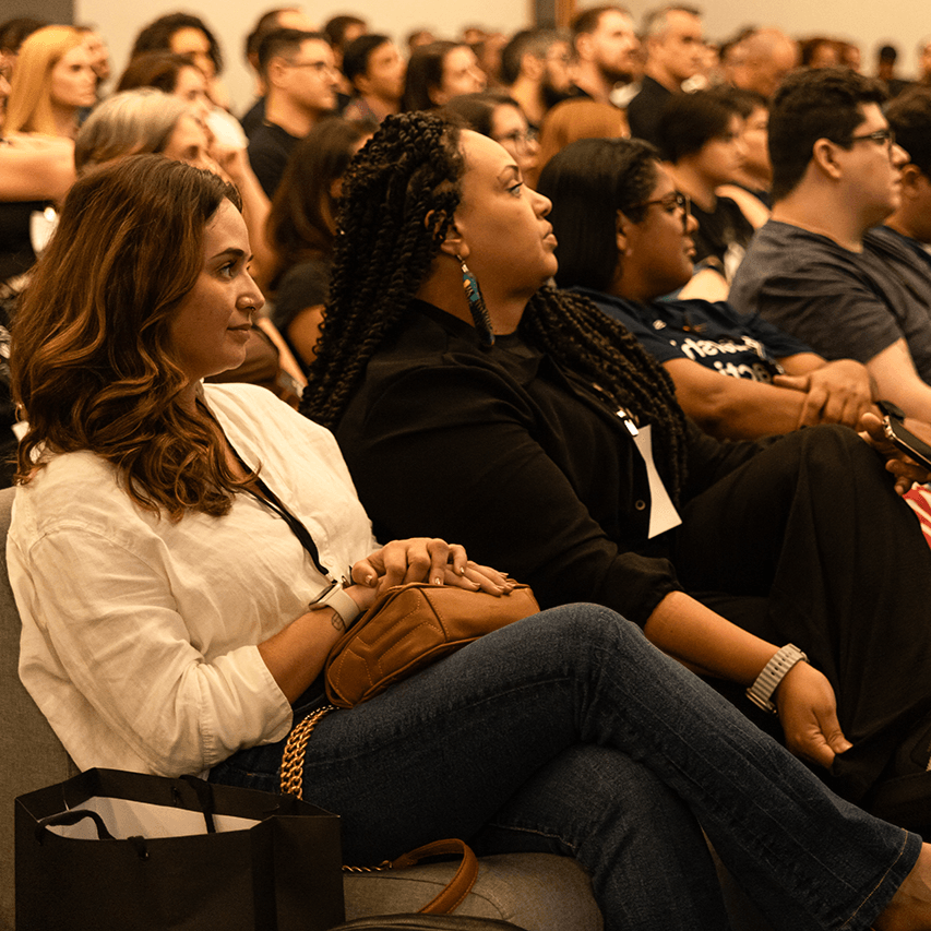 Audience at tech event